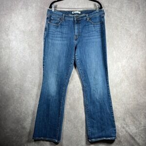 Levi's 515 Bootcut Jeans Womens Size 16M Blue Dark Wash Denim High Rise Stretch‎